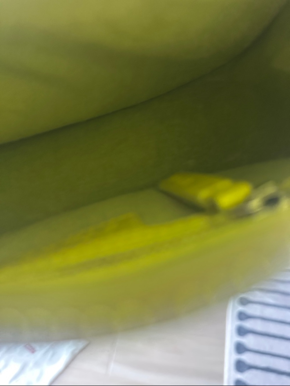 STAUD Neon Yellow Leather Crossbody Bag - Picture 3 of 4